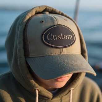 Custom High Density 3D Embroidery Patch Raised Logo Merrowed Border Twill Base Iron on Sew on Patch